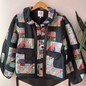 Sea New York quilted coat with pockets 100% cotton, a thin liner, also cotton.